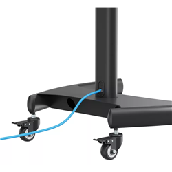 Neomounts Mobile Flat Screen Floor Stand Height Adjust 130cm to 162cm for Single Screen 37 to 70 Inch